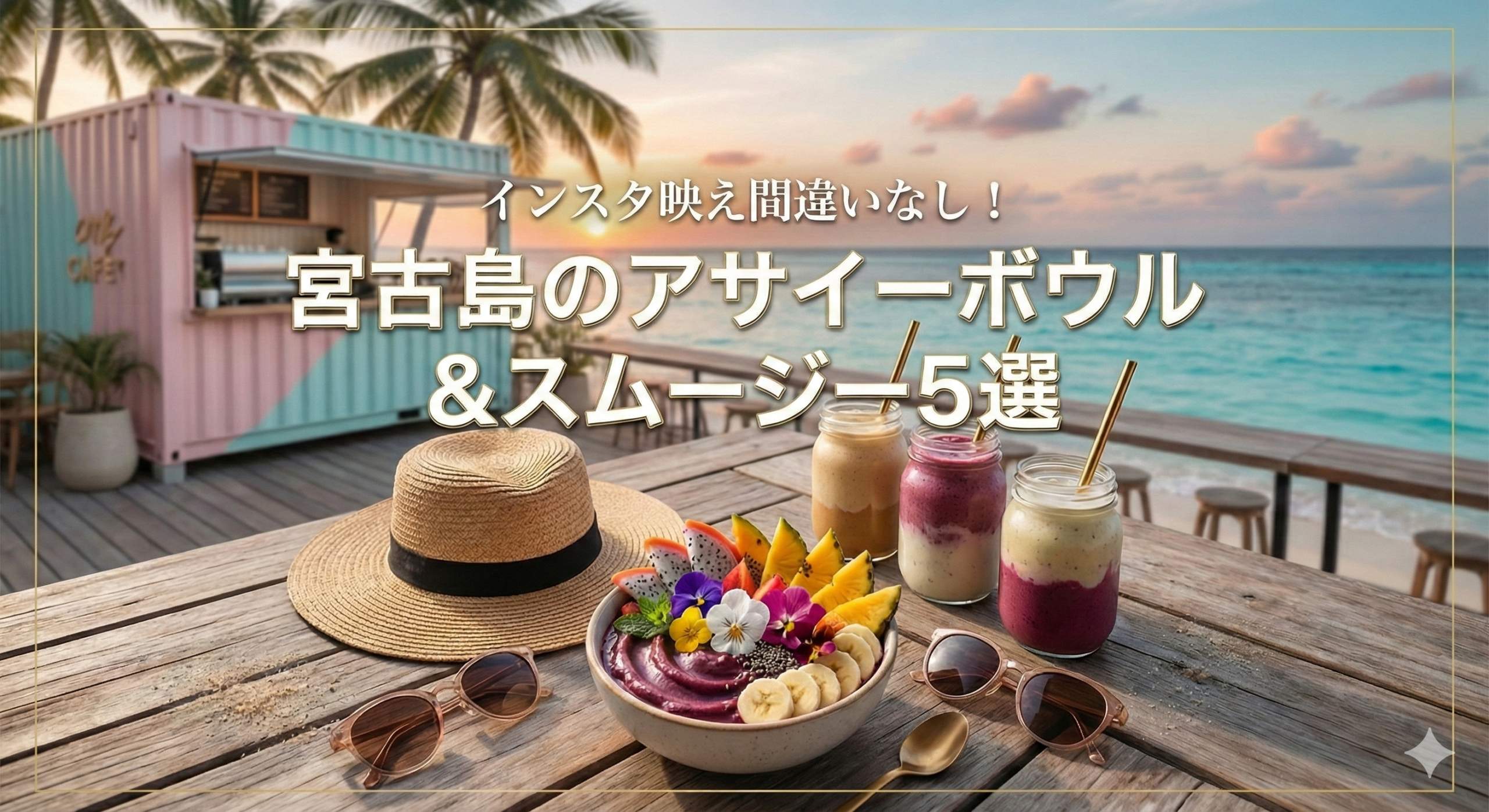 インスタ映え間違いなし！宮古島で話題のアサイーボウル＆スムージー5選【完全保存版】